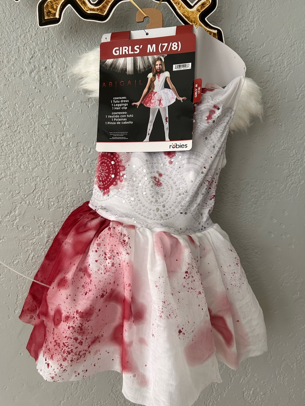 Rubies ABIGAIL Horror Halloween Costume Girls Medium Size 7/8 Bloody Ballerina